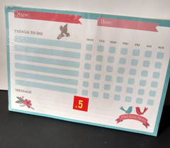 Journal Kit/Weekly To Do List Notepad/Stickers/Washi Tape/Pouch/Bookmarks more..