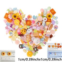 AIPULIDUO 118 pcs Slime Charms Cute Set，Mixed Lot 10mm to 25mm, colorful