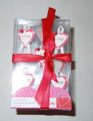 DGI 3D Paper Embellishments – Be Mine Hearts – Set of 4 Different Boxes – NEW