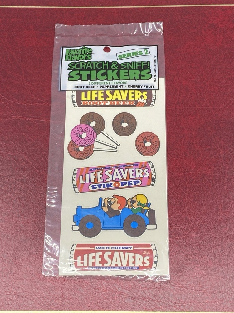 Vintage Gordy’s 1983 Matte Scratch And Sniff Sticker Package