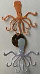 SMALL SEA ANIMAL Die-Cuts(8pc) Octopus•Shell•Ocean•Jellyfish •Fish•Crabs•Sand•