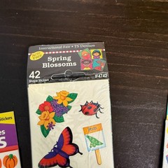 90s Lot Trend Super Shape Sticker Packs Pumpkin Happy Books Instructional Fair