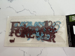 Making Memories 8 Shimmer Chipboard Words ~ Friendship ~ Scrapbooking Crafts Art