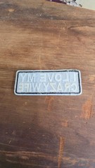 I Love My Crazy Wife Iron On Embroidered Patch