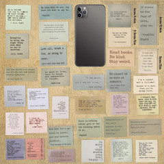 120 Pcs Vintage Motivational Quote Stickers for Scrapbooking and Journaling