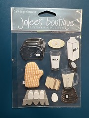 Jolee’s Botique Dimensional Stickers Breakfast SPJB015 Toaster, HTF RARE