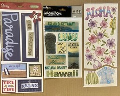 Hawaii Scrapbook Cardmaking Lot! Stickers, Etc. Jolee’s Boutique, Creative Imag.