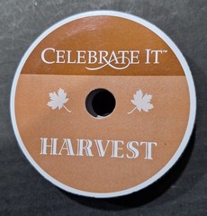 Celebrate It Harvest Halloween Orange&Black Ribbon-5/8 in-3 yds-100% Polyester