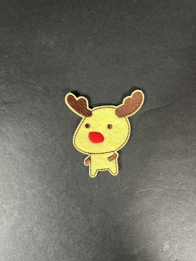 REINDEER Patch DIY Patch Iron On Badge Multicolored