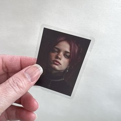 Goth Girl Portrait Stickers Junk Journal Collage Scrapbooking
