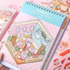 20 Scenes – DIY 3D Sticker Scene Collection Book for Kids & Adults,With Tweezers