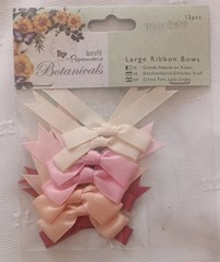 Docrafts Papermania Botanicals Set Paper Pack Cards 3D Bloomers Ribbon /597