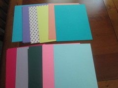 CREATIVE MEMORIES – 8 1/2 x 11 PAPER – 11 VARIOUS COLORS – 17 SHEETS – NEW