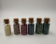 Lot of MIXED MEDIA & SCRAPBOOK Beads Glitter & Texture Embellishments, USED