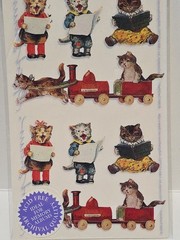 Vintage 1986 Gifted Stickers John Grossman Inc Sealed Pack 2 Sheets Cats Kittens