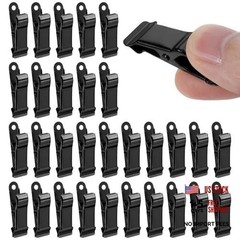 30 PCS Black Mini Clips for Crafts – 1.58 Inch x 0.5 Inch Metal Alligator