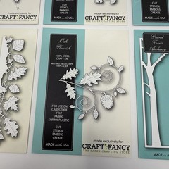 Memory Box Dies LOT of 6 Leaf Frame Branch Oak Autumn Border Forest Archway