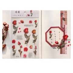 Small Fresh Plant Stickers Hand Tent DIY Scrapbooking Supplies Material Paste