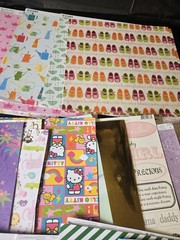 Amazing girl scrapbooking lot of single pages Hello Kitty Prinecess Minnie Mouse