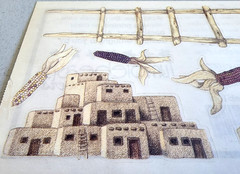 Clear Stickers 12″ Pueblos Southwest Native American Craft NOS Tumblebeasts 2002