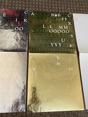 Creative Memories Gold Silver ABC 123 Stickers Numbers Alphabet 3 Partial Sets