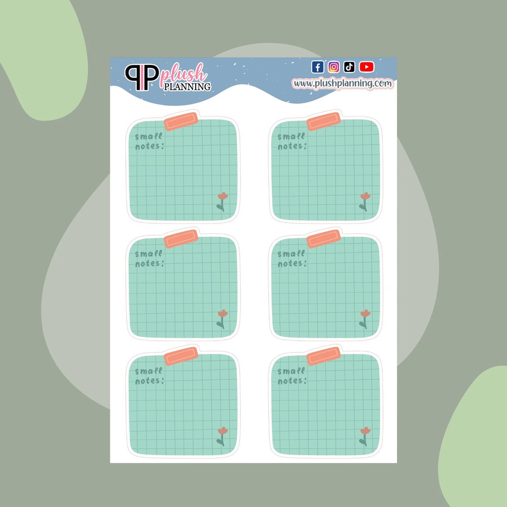 Small Notes Lined Memo Box Kawaii Deco Scrapbooking Planner Stickers
