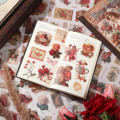Vintage Ephemera Sticker Book 480 Pre Cut Washi Stickers for Journaling Junk Jou