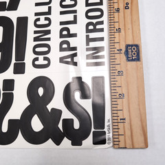 ArtSkills Alphabet And Number Stickers Black