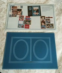 CREATIVE MEMORIES KIT BLUE OVAL PICTURE FRAMES STICKERS Reversible *