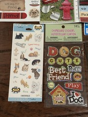 Vintage Dog Puppy Animal Pet Stickers Border, Lot Of 8