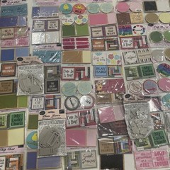 Retired Scrapbooking Supplies Lot- Deluxe Designs – Chip Board Chip Chat, Bases
