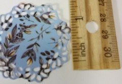 Minature Doilies LOT 30 hand punched scrapbooking embelishments card paper 1.5″