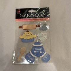 Provo Craft The Third Dimension Stand-Outs Sweet As Pie Paper Stickers (MM)