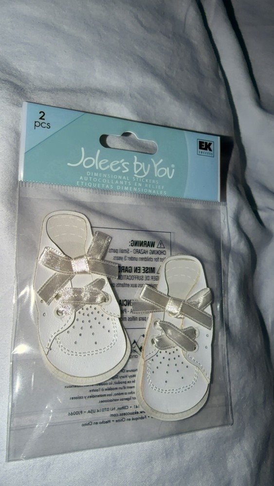 RARE Jolee’s By You -Baby’s Babies 1st Shoes Scrapbooking Stickers
