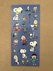 Peanuts Snoopy Character Friends Sticker Sheet Stickers Woodstock Charlie Lucy