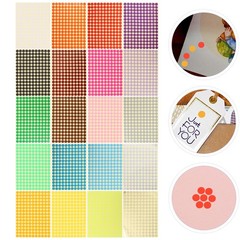 Color Coded Round Sticker Labels for Home School Office Wide Application