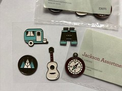 Close to My Heart Embellishments- Jackson Assortment-camping 2pks 10 Total
