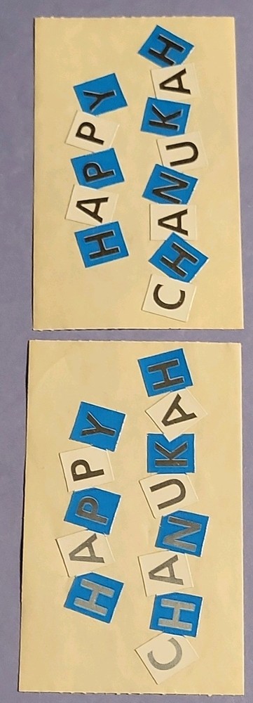 Mrs. Grossman’s Blue White Black Holiday Chanukah Scrapbooking Stickers 1 Sheet