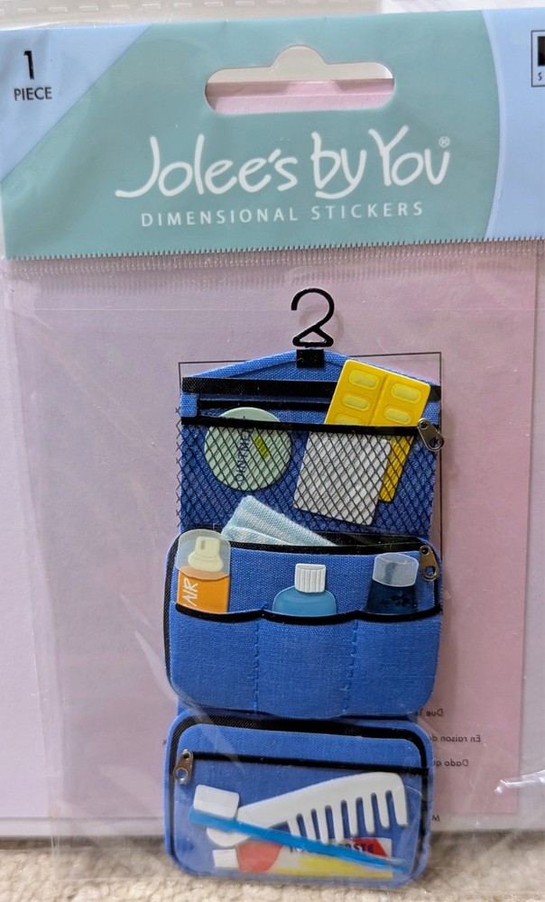 Jolee’s Large Toiletries Bag Scrapbooking Sticker JJJA107C