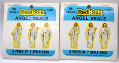 Vintage Stickers Die Cut Seals 5 SETS (676 total Stamps ) Jesus Angels Squirrels