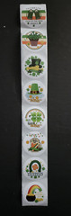 FREE Irish Roll of 500 Happy St Patrick’s Day Asst Stickers Lucky Shamrock NEW