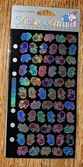 Stickopotamus Sticko Prismatic Hand PRINTS Repeats Handprints Scrapbook Stickers