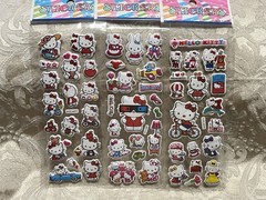 Retro Vintage Look Hello Kitty 3D Bubble Puffy Stickers 3 sets (#36)