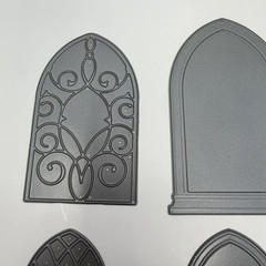 Memory Box Dies LOT of 5 Picket Fence Gothic Window Arch Iron Work