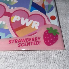 NEW Ooly GRL PWR Girl Power Strawberry Scented Scratch & Sniff Sticker