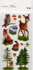 Forest Animals, 3D scrapbook stickers, 4×7″ – Recollections #665626