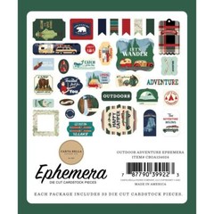 Crafts CB Die Cuts Outdoor Adventure Vintage Car Camper Tent Parks Bear Ranger