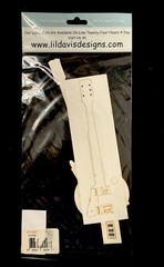 Li’l Davis Laser Cut Guitar Music Band Instrument Scrapbook Embellishment