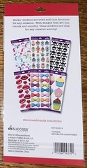 Sticko Decorative Chalk Hearts Chalkboard Valentines W/Swirl Scrapbook Stickers