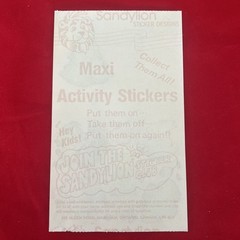 Vintage Sandylion The Forest Gave A Party Maxi Activity Sticker 1984 Rare